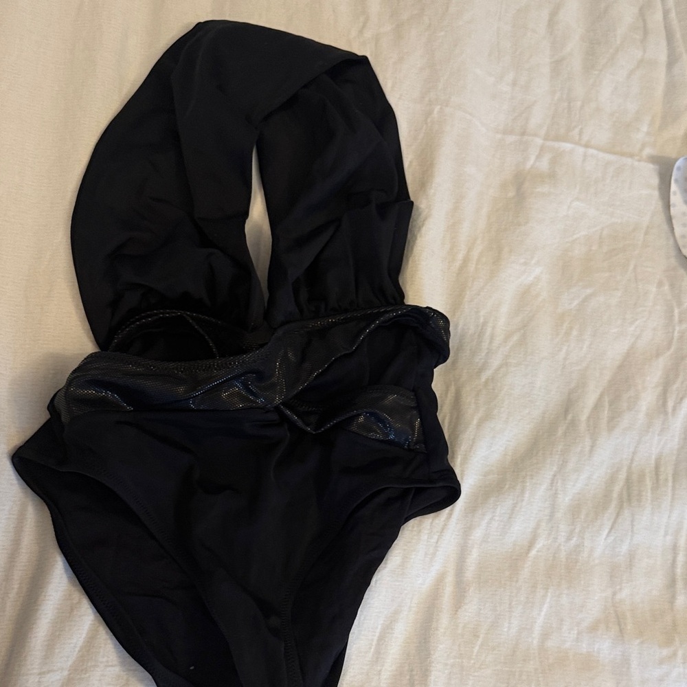 Elegant Black One-Piece Swimsuit